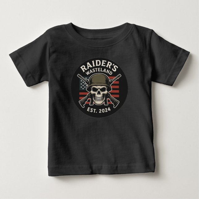 Camiseta de bebé con logotipo oficial de Raider's  (Anverso)