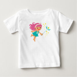 Camiseta de bebé con niña hada