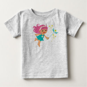 Camiseta de bebé con niña hada