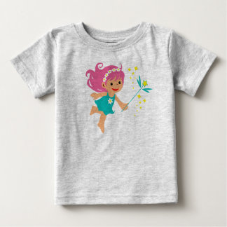 Camiseta de bebé con niña hada