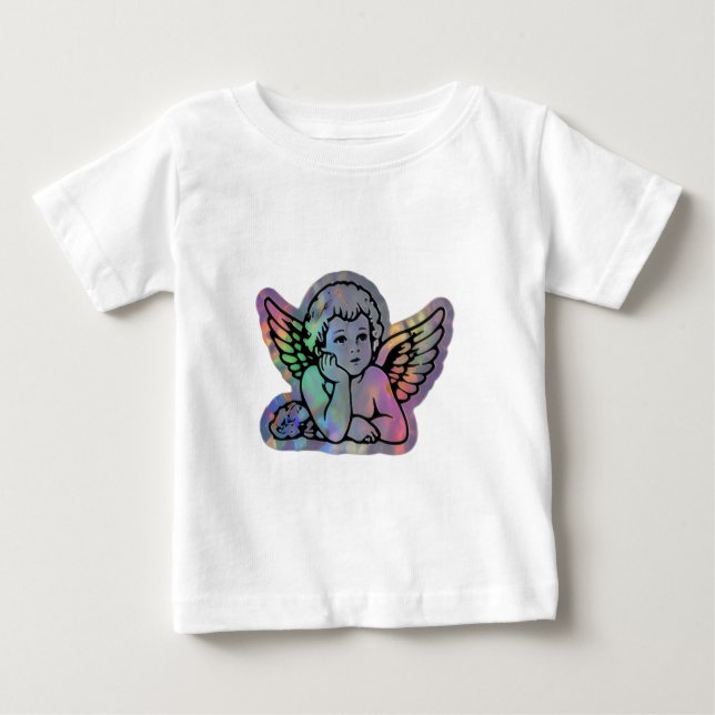 Camiseta de bebé con pegatinas para niños (Anverso)