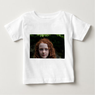 Camiseta de bebé con retrato de niño pelirrojo - P