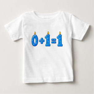 Camiseta de bebé con vela de cumpleaños con glasea