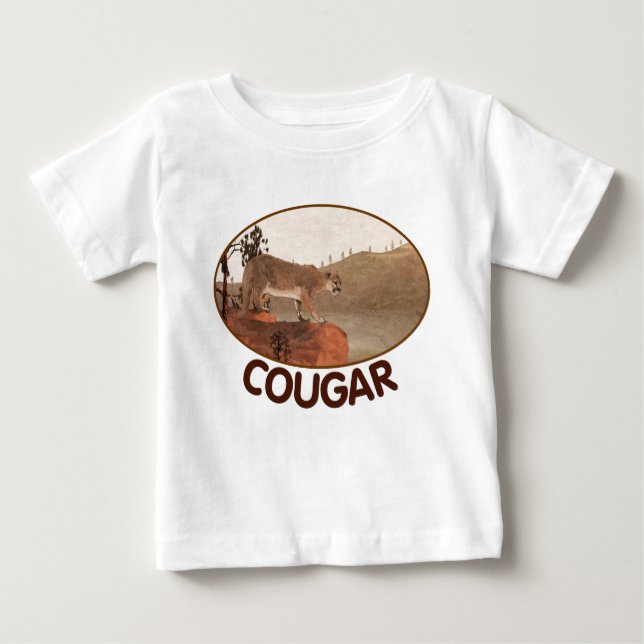 Camiseta De Bebé Concentración - Cougar (Anverso)