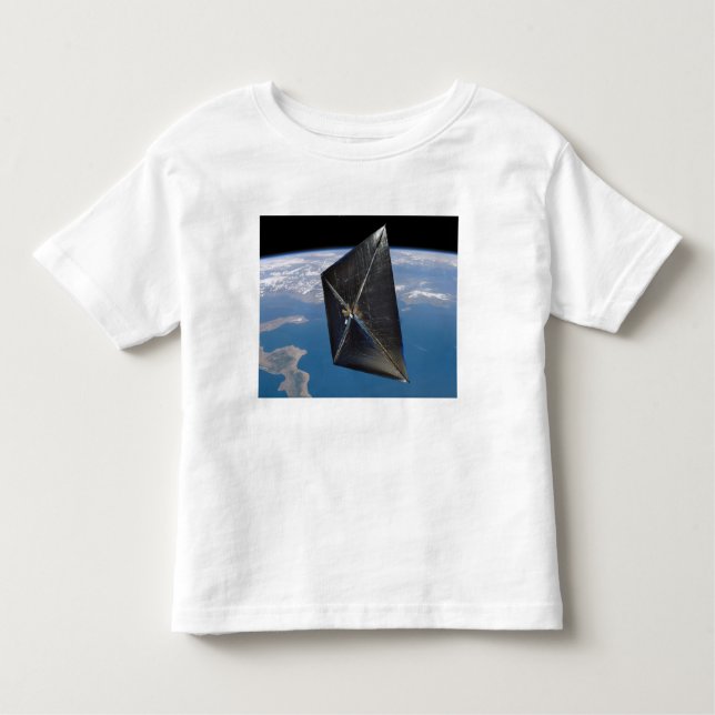 Camiseta De Bebé Concepto artístico de NanoSail-D en el espacio (Anverso)
