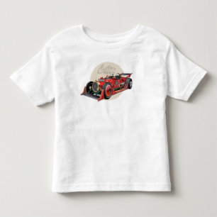 Camiseta De Bebé concepto de coche de carrera retro personalizado