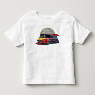Camiseta De Bebé Concepto de furgoneta de carrera retro personaliza