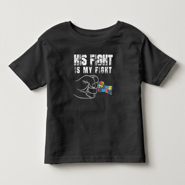 Camiseta De Bebé Conciencia de autismo Mamá Papá Niño Autista (Anverso)