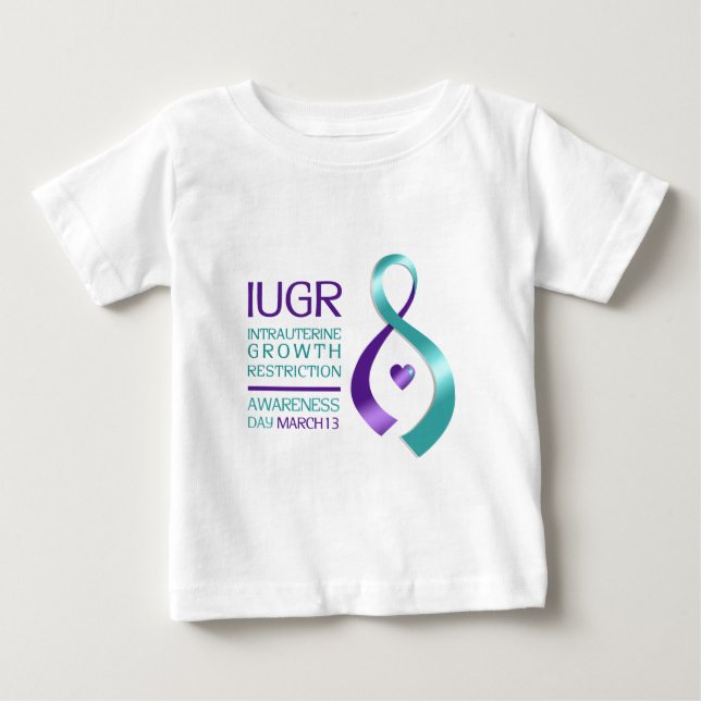 Camiseta De Bebé Conciencia de IUGR (Anverso)