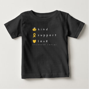 Camiseta De Bebé conciencia del cáncer infantil Bebé T-Shirt lindo