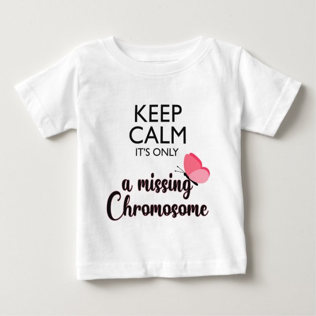 Camiseta De Bebé Conciencia del síndrome de Turner cromosómico ause (Anverso)
