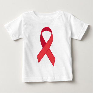 Camiseta De Bebé Conciencia del VIH - cinta roja