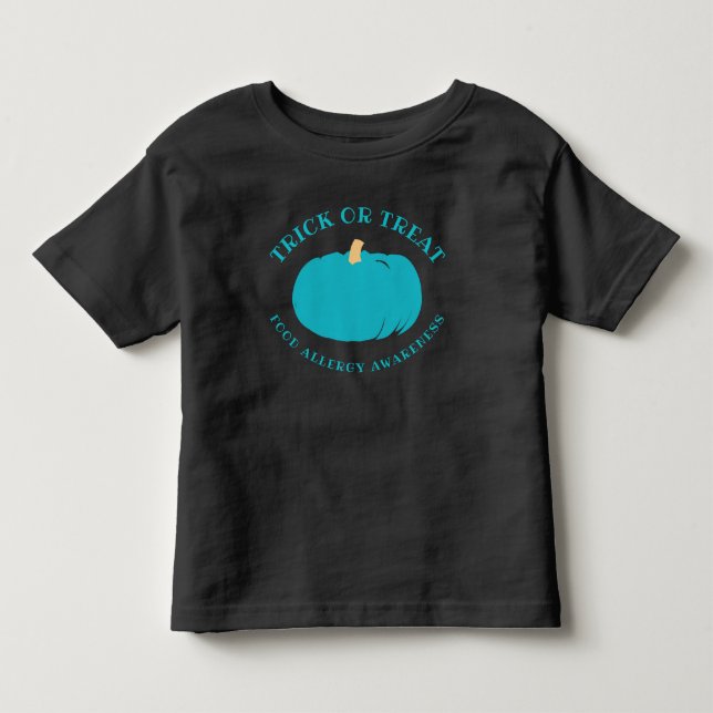 Camiseta De Bebé Conciencia Halloween del truco o de la alergia (Anverso)