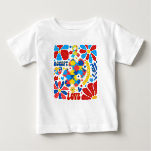 Camiseta De Bebé Conciencia sobre el autismo de Boho
