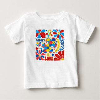 Camiseta De Bebé Conciencia sobre el autismo de Boho
