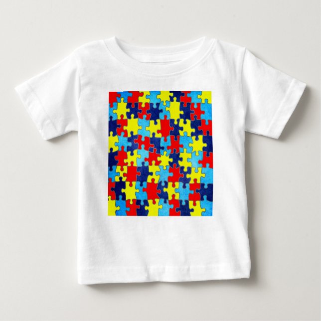 Camiseta De Bebé Conciencia sobre el autismo: el enigma de Shirley  (Anverso)