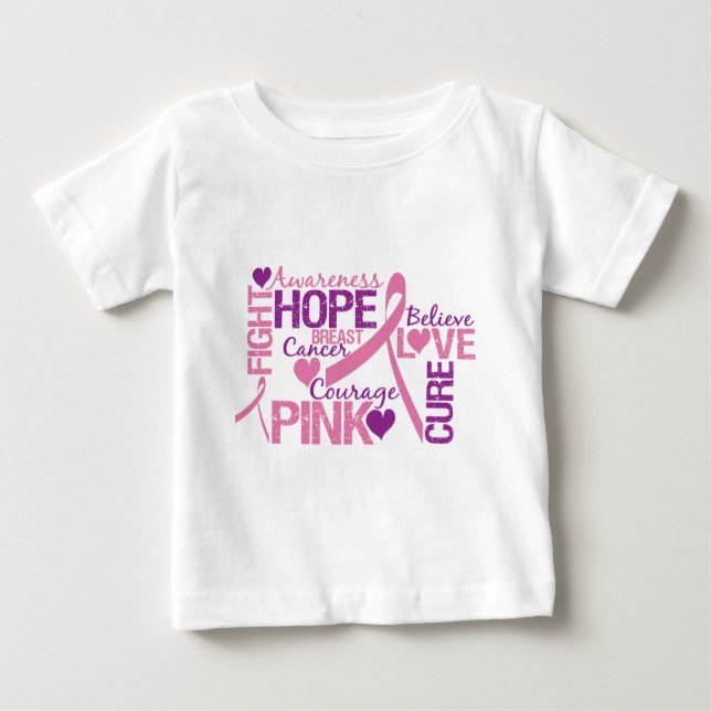 Camiseta De Bebé Conciencia sobre el cáncer de mama (Anverso)