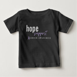 Camiseta De Bebé Conciencia sobre el cáncer esperanza de apoyo Baby