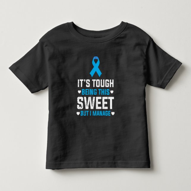 Camiseta De Bebé Conciencia sobre la diabetes Guerrero de la insuli (Anverso)