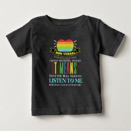 Camiseta De Bebé Concienciación sobre autismo no verbal Love T-SHIR