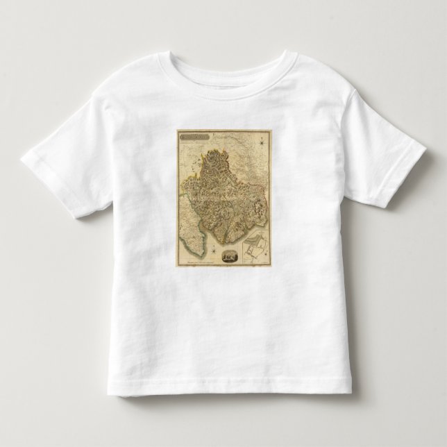 Camiseta De Bebé Condado compuesto de Kirkcudbright (Anverso)