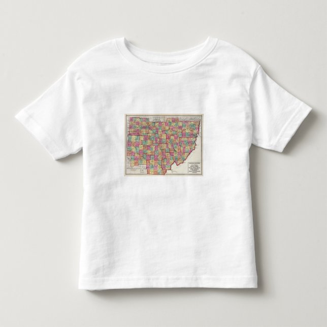 Camiseta De Bebé Condados de Ohio (Anverso)