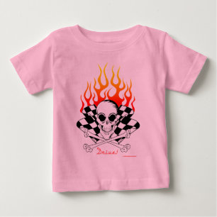 Camiseta De Bebé ¡Conduce! - Huesos con cráneo y cruzados