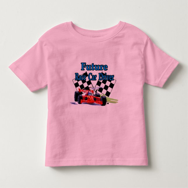Camiseta De Bebé Conductor de coche de carreras futuro (Anverso)