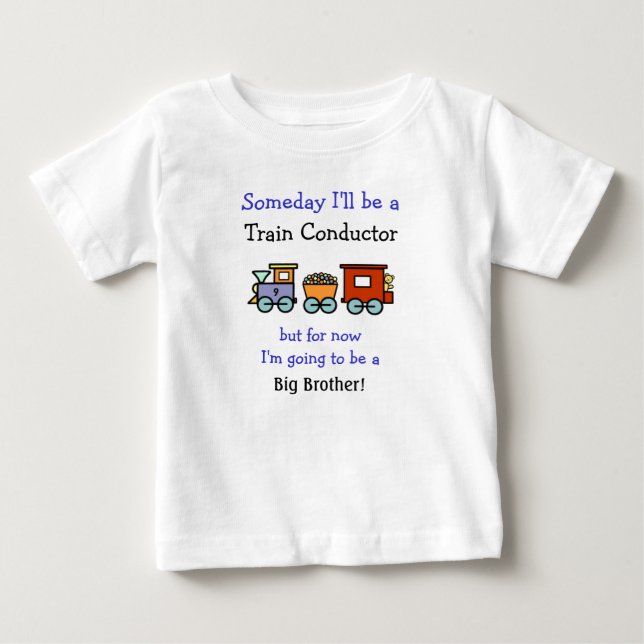 Camiseta De Bebé Conductor de trenes/camiseta del Gran Hermano (Anverso)