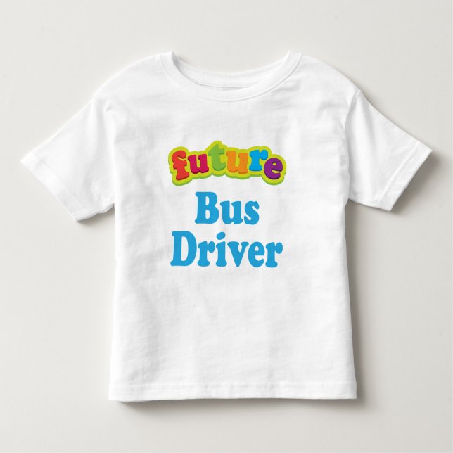 Camiseta De Bebé Conductor del autobús (futuro) para el niño (Anverso)