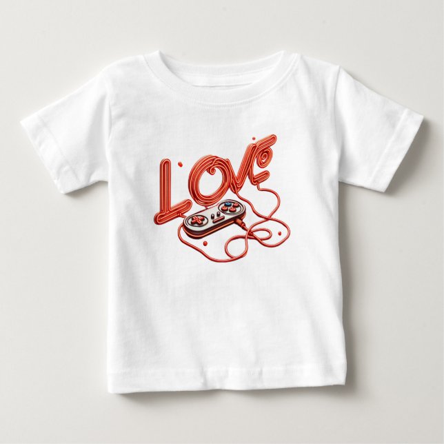 Camiseta De Bebé Conectados en el amor (Anverso)