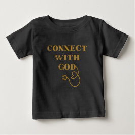 Camiseta De Bebé Conectar con la cita bíblica de Dios
