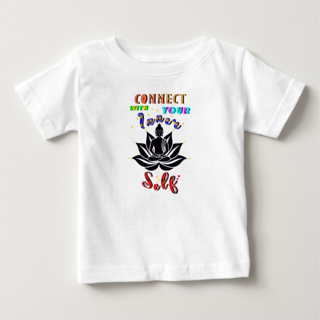 Camiseta De Bebé Conéctate con tu propio interno (Anverso)