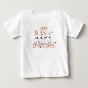 Camiseta De Bebé Conejito Adorable 