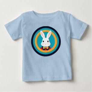 Camiseta De Bebé Conejito Blanco Adorable