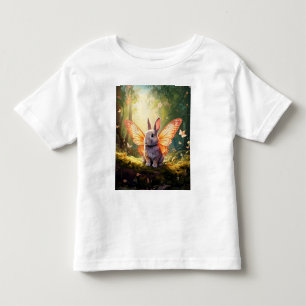 Camiseta De Bebé Conejito caprichoso en un bosque encantado