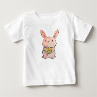 Camiseta De Bebé Conejito de la flor