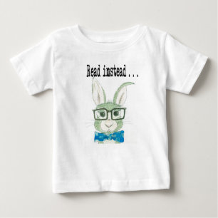 Camiseta De Bebé Conejito de la lectura de la cadera