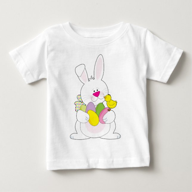 Camiseta De Bebé Conejito de pascua (Anverso)