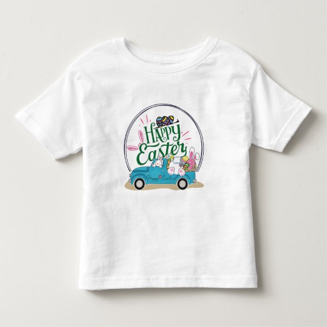Camiseta De Bebé conejito de Pascua (Anverso)