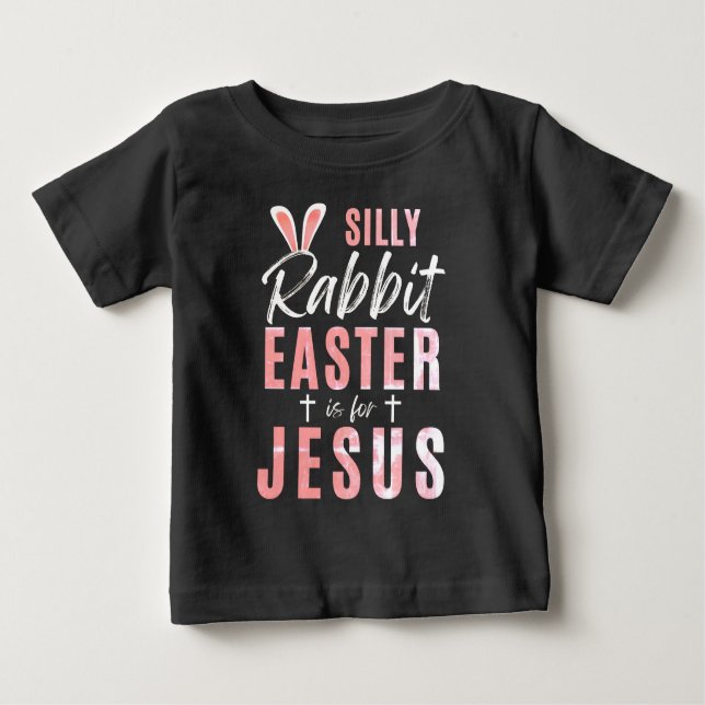 Camiseta De Bebé Conejito de Pascua Arcoíris - Pascua (Anverso)