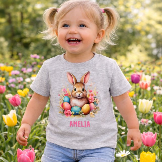 Camiseta De Bebé Conejito de Pascua con gafas (Subido por el creador)