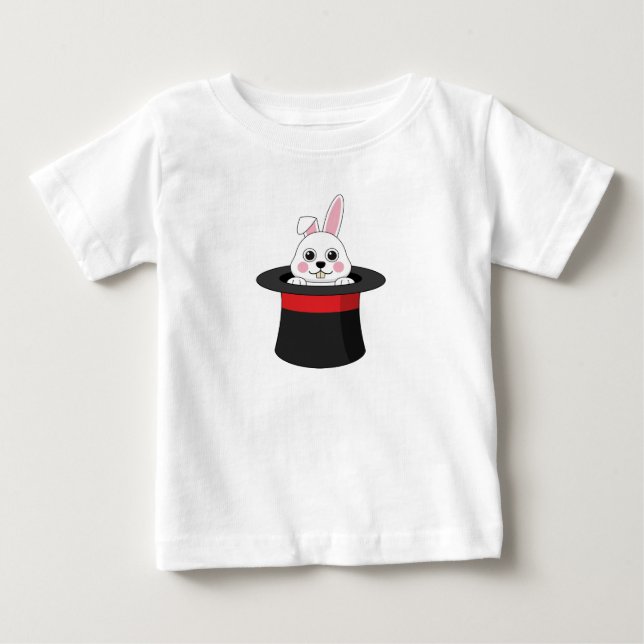 Camiseta De Bebé Conejito en Gorra del asistente (Anverso)