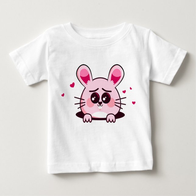 Camiseta De Bebé Conejito lindo (Anverso)