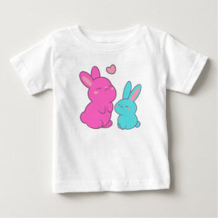 Camiseta De Bebé Conejitos con Ilustracion