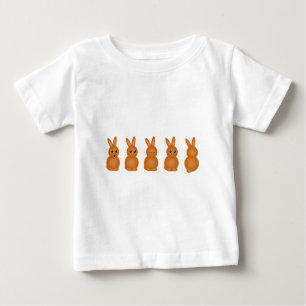 Camiseta De Bebé Conejitos de Brown pascua