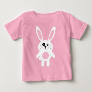 Camiseta De Bebé Conejo blanco de Pascua