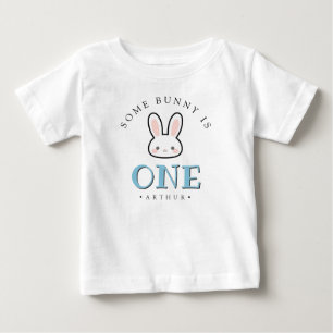 Camiseta De Bebé Conejo cara de cumpleaños personalizada Cumpleaños