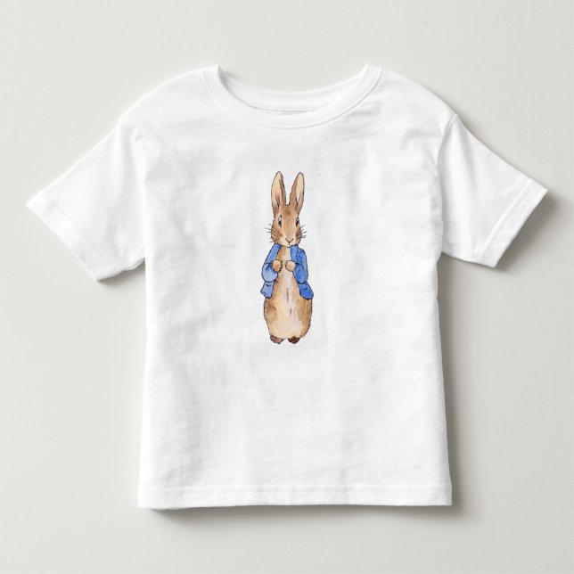 Camiseta De Bebé Conejo clásico azul chaqueta (Anverso)