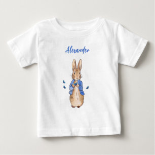 Camiseta De Bebé Conejo clásico azul chaqueta de conejo